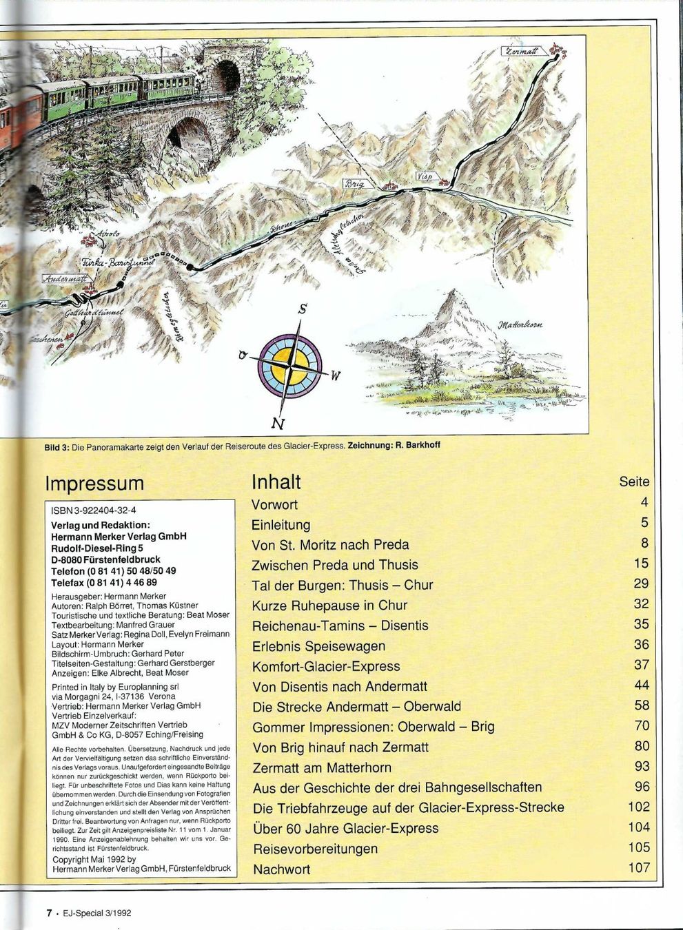 Libri: Der Glacier-Express. Von St. Moritz nach Zermatt. EJ Special – Usato da Horw venduto da SwissSteamMemories 1