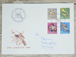 CL02 Enveloppe + Timbre Suisse 1969
