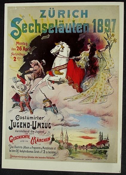 Cartoline postali: ZÜRICH Sechseläuten 1897 – Nuovo (secondo la descrizione) da Jona venduto da philajona