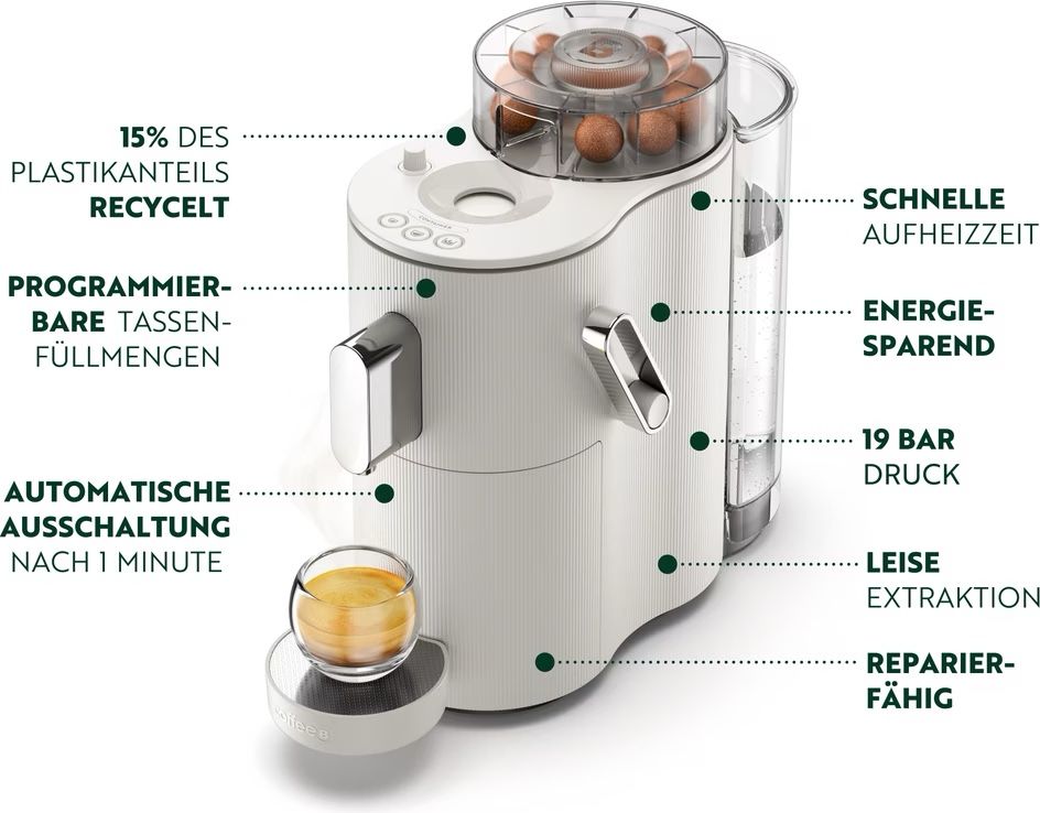 Coffee B Macchine per caffè & Macchine per espresso: CoffeB Globe Kaffeemaschine – Nuovo (secondo la descrizione) da Urdorf venduto da pama1979 2