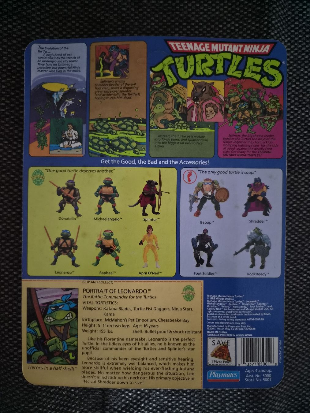 Figuren: 10 back ninja turtles leonardo figur 1988 – Neu und originalverpackt aus Murten von Sieger007 1