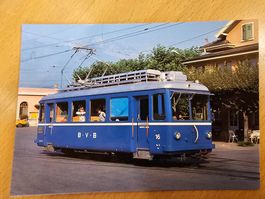 Postkarte BVB Bex Villars Bretaye Triebwagen Be 2/3 16