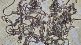 20 Stk (10 Paar) Ohrhaken mit 20 Ringe Antiallergisch DIY