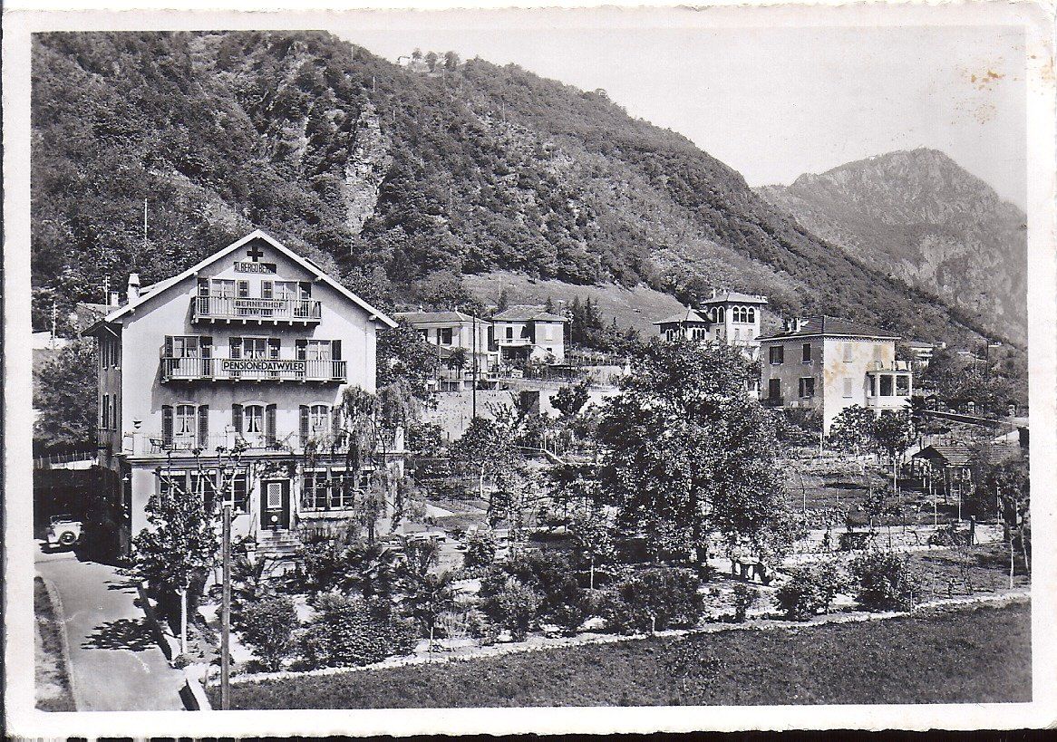 Cartoline postali: MELIDE, bernerhof garni – Usato da Les Verrières venduto da Scampi0