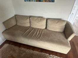 Team by Wellis Sofa Alcantara-leder hellbraun