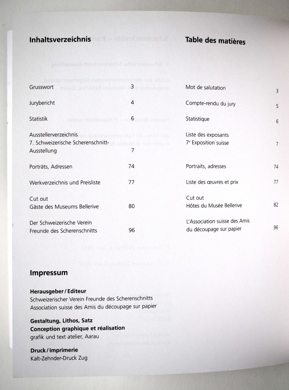 Libri: Scherenschnitte Schweiz Scherenschnitt-Ausstellung Bellerive – Usato da Zürich venduto da Kunstvoll 3