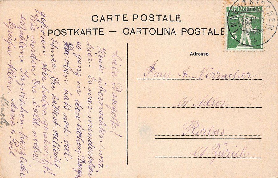 Cartoline postali: Innertkirchen, gelaufen 1911 – Usato da Frauenfeld venduto da POML 1