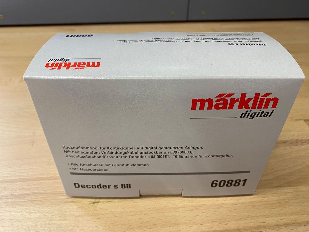 Décodeur Numérique Märklin Digital 60881 S 88 - Pour Train Miniature - Occasion