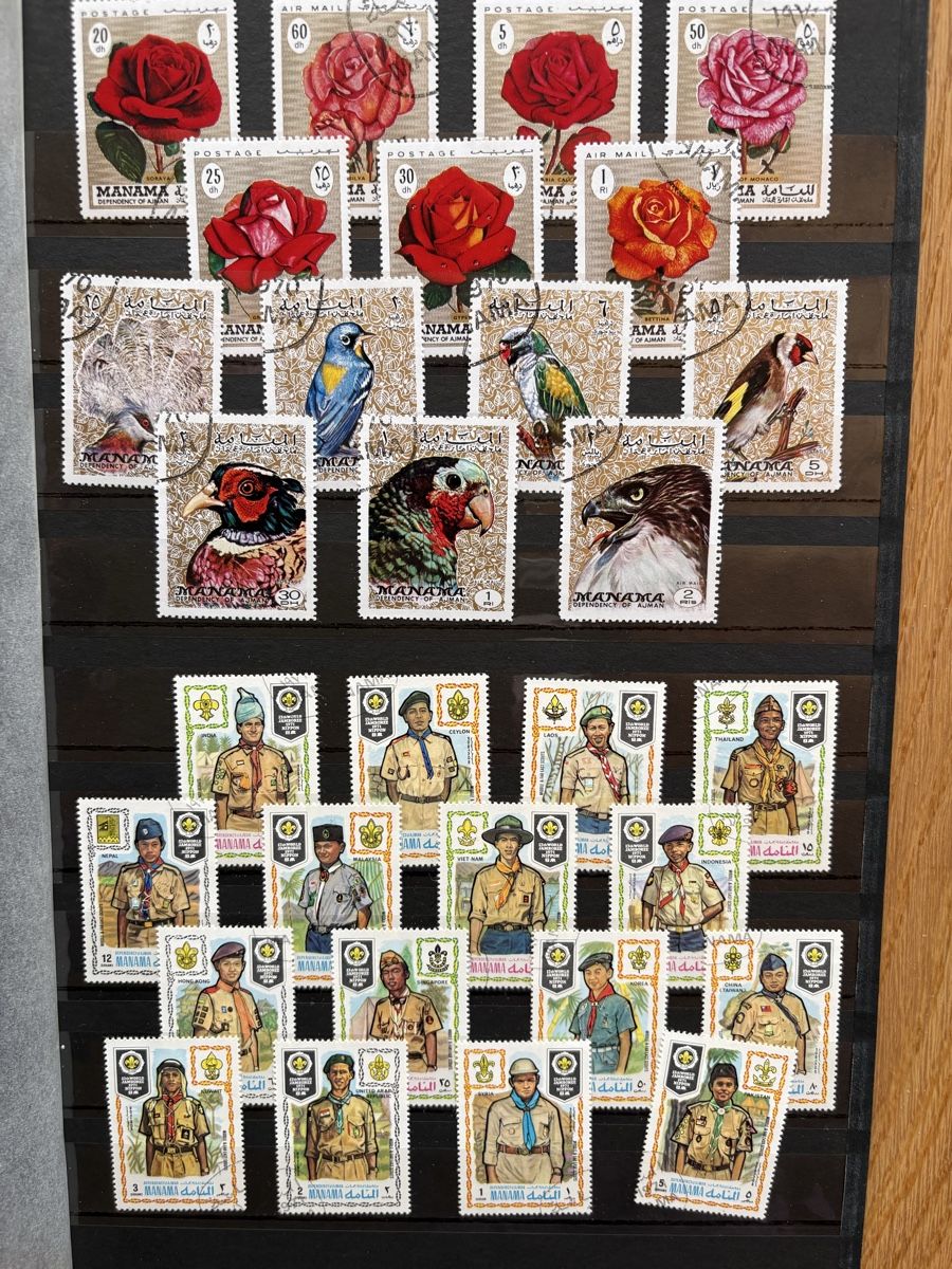 Tous les timbres: Collection timbres UAR - Manama -Ajman-Fujera - Saudi - etc – D'occasion à Zweisimmen par Domii 4