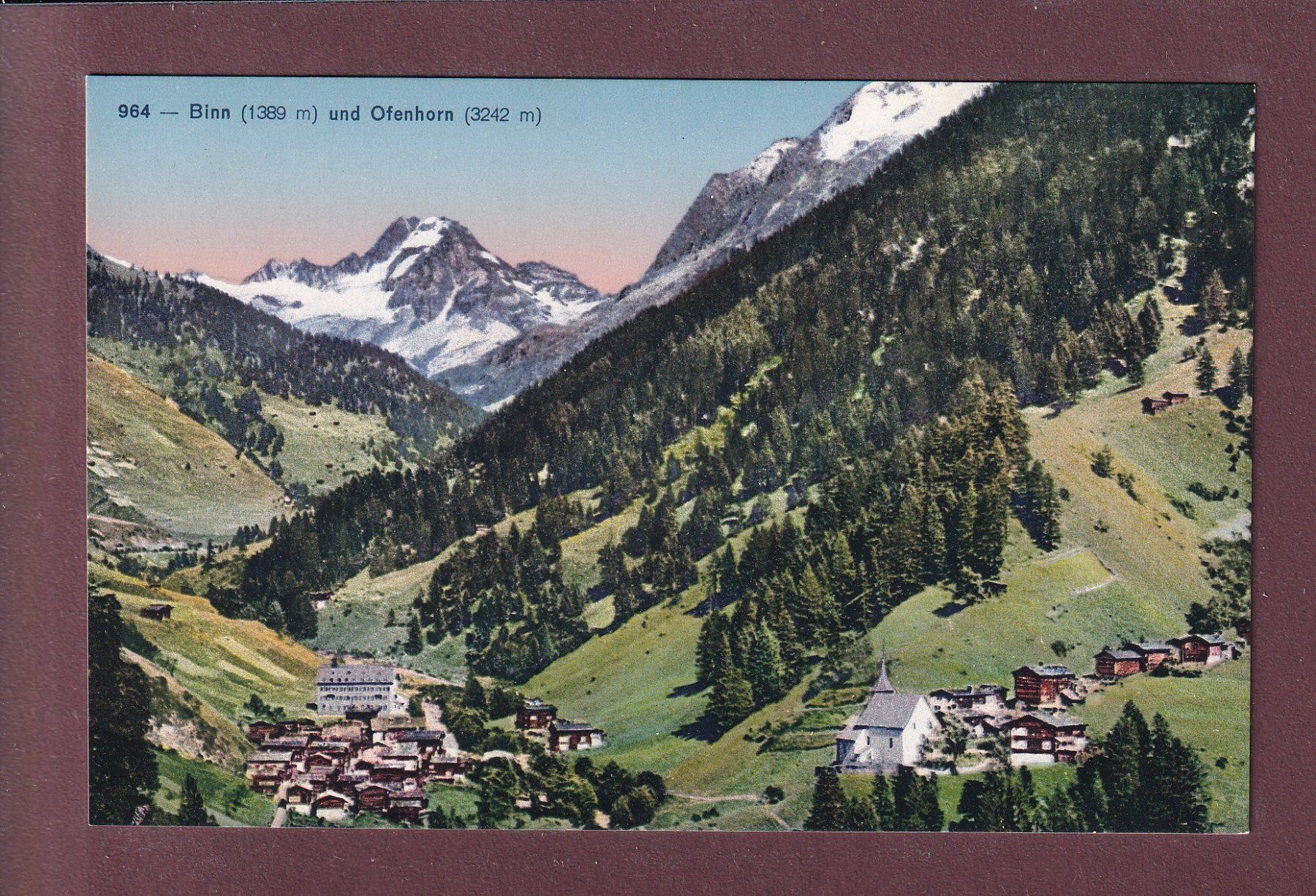 Cartoline postali: BINN und Ofenhorn – Usato da Pully venduto da nicecards
