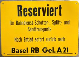 SBB- Schild Basel