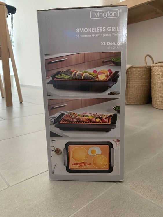 Livington smokeless grill xl deluxe hotsell