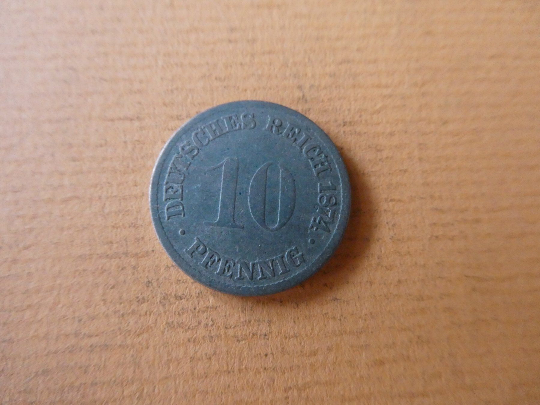 Tutti le monete: Dt. Reich 1874 B, 10 Pfennig – Usato da Hinterforst venduto da Rohusri
