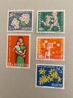Pro Juventute 1912-1962 postfrisch 5er Set Frühlingsmotiv