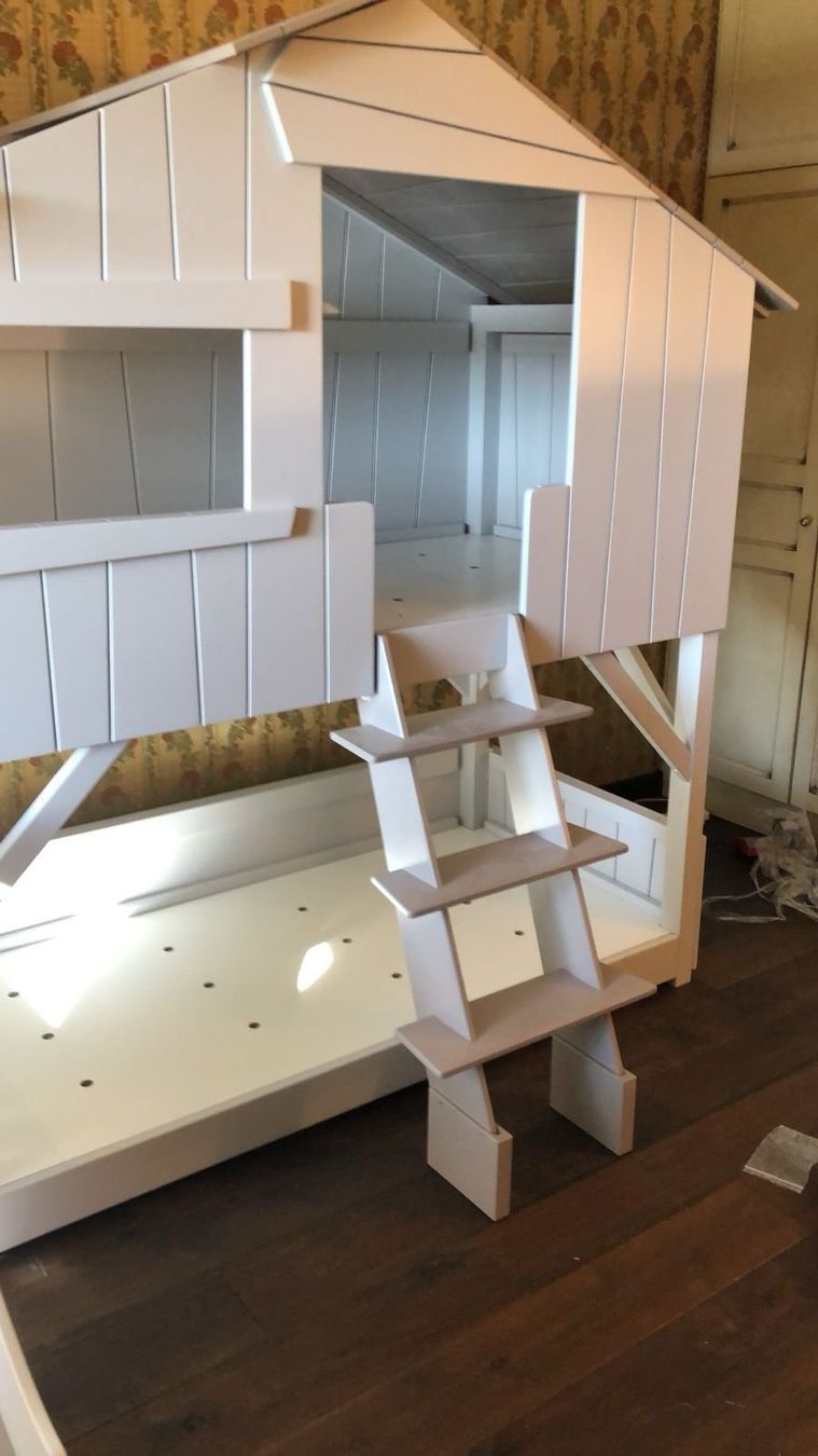 Letti: Lit cabane superposé avec toboggan plateforme – Usato da Cologny venduto da suz_xm2l 2