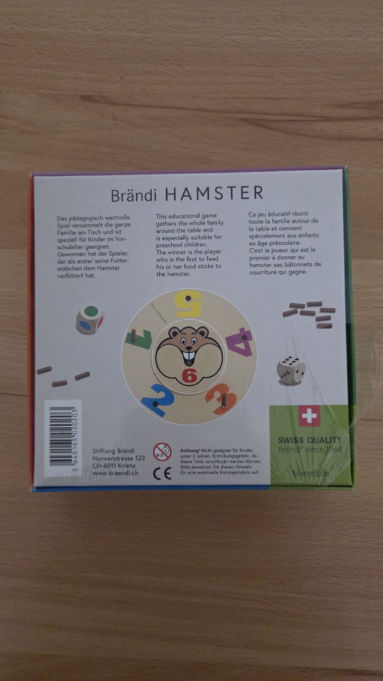 Brändi Giochi: Brändi Hamster – Nuovo e nell'imballaggio originale da Luzern venduto da PakGede 1