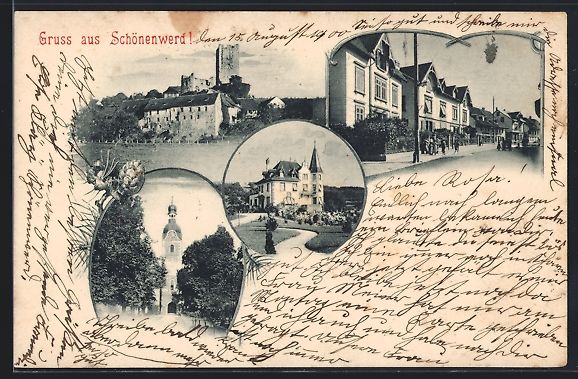 Cartoline postali: Schönenwerd, Strassenpartie mit Wohnh – Usato da Berlin venduto da bartko-reher