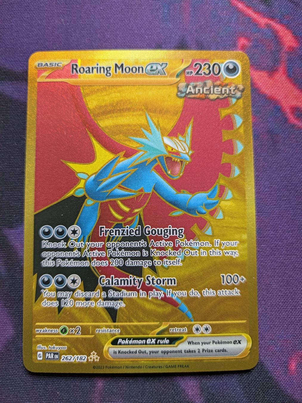 Pokémon Cartes à collectionner: Roaring Moon ex Gold 262/ EN – Neuf (Voir description) à Chur par FreakofRarity