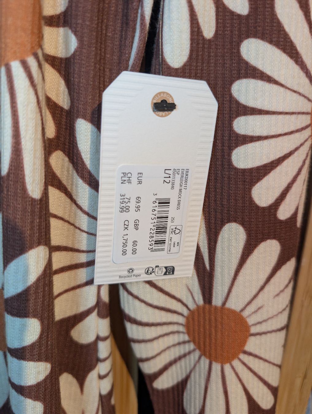 Billabong Vestiti: Billabong Kleid mit Blumenmuster, neu – Nuovo e nell'imballaggio originale da Birmenstorf AG venduto da foxy0815 2