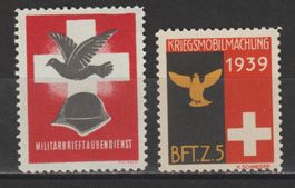 Brieftaubendienst Nr. 1/1 + 7/1 **