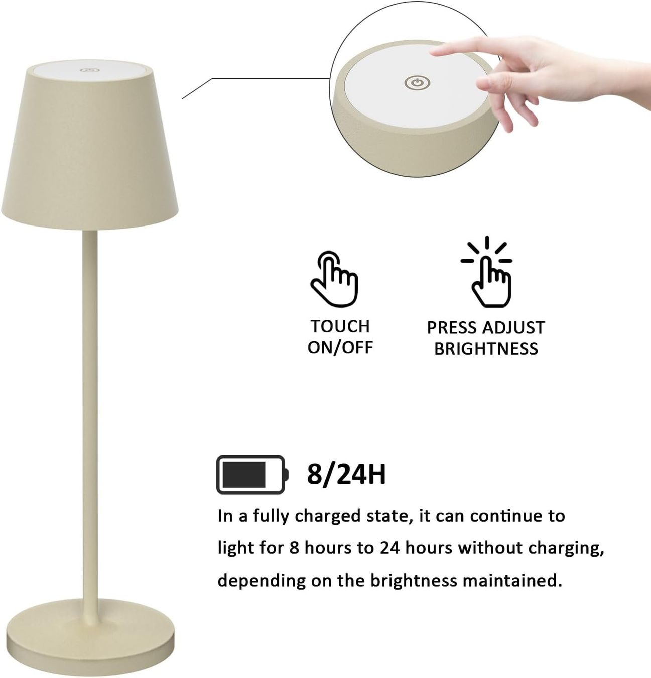 Lampade: 2 Stück Akku Tischleuchte – Nuovo e nell'imballaggio originale da Nuglar venduto da SaleRitter 2