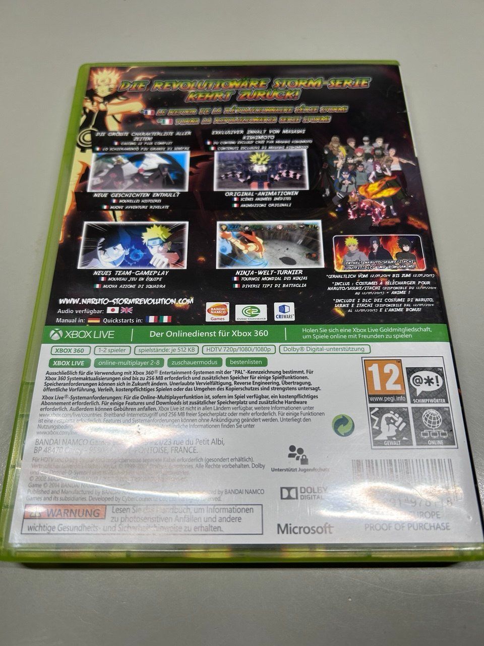 Microsoft Giochi: Naruto Shippuden: Ultimate Ninja Storm Revolution Xbox360 – Usato da Giubiasco venduto da LorisVale 1