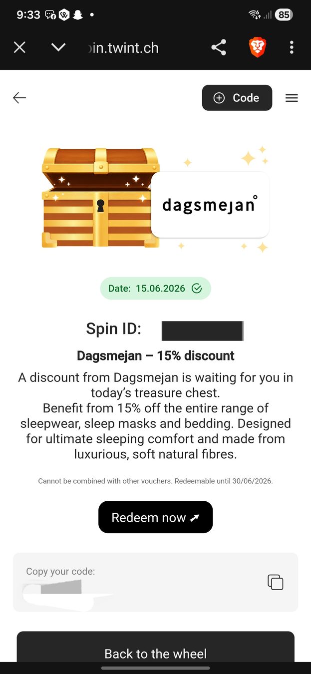Dagsmejan Buoni: Dagsmejan 15% Rabatt/Discount/Solde – Nuovo e nell'imballaggio originale da Niedergesteln venduto da smo_n6gs