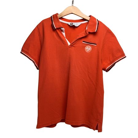 Roland Garros Paris Kinder Polo Orange 10 Jahre / 140 cm
