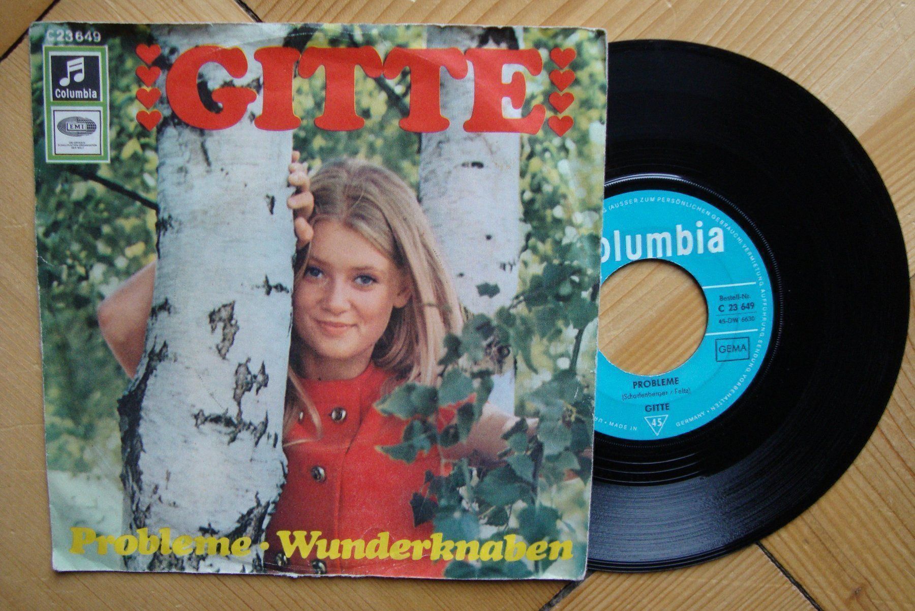 Dischi in vinile: GITTE - PROBLEME - WUNDERKNABEN Single – Usato da Bern venduto da Uli_10_11