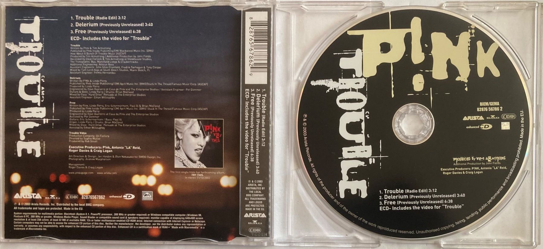 CD: P!NK - TROUBLE – Usato da Poliez-Pittet venduto da Newtown-Records 1