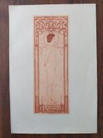 Exlibris E. F. Hübner - Original Radierung Erotik