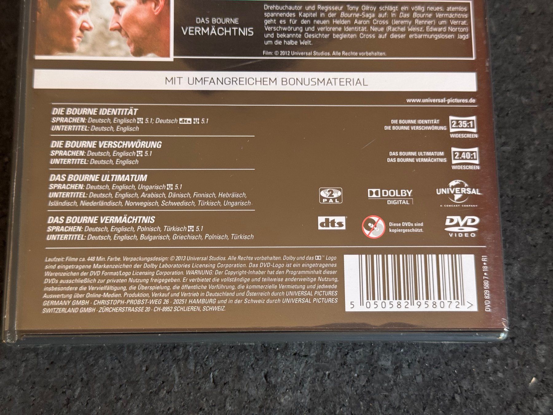 Tous les DVDs: The Complete BOURNE 4Movie Collection DVD's – D'occasion à Fribourg par tschjoly 3