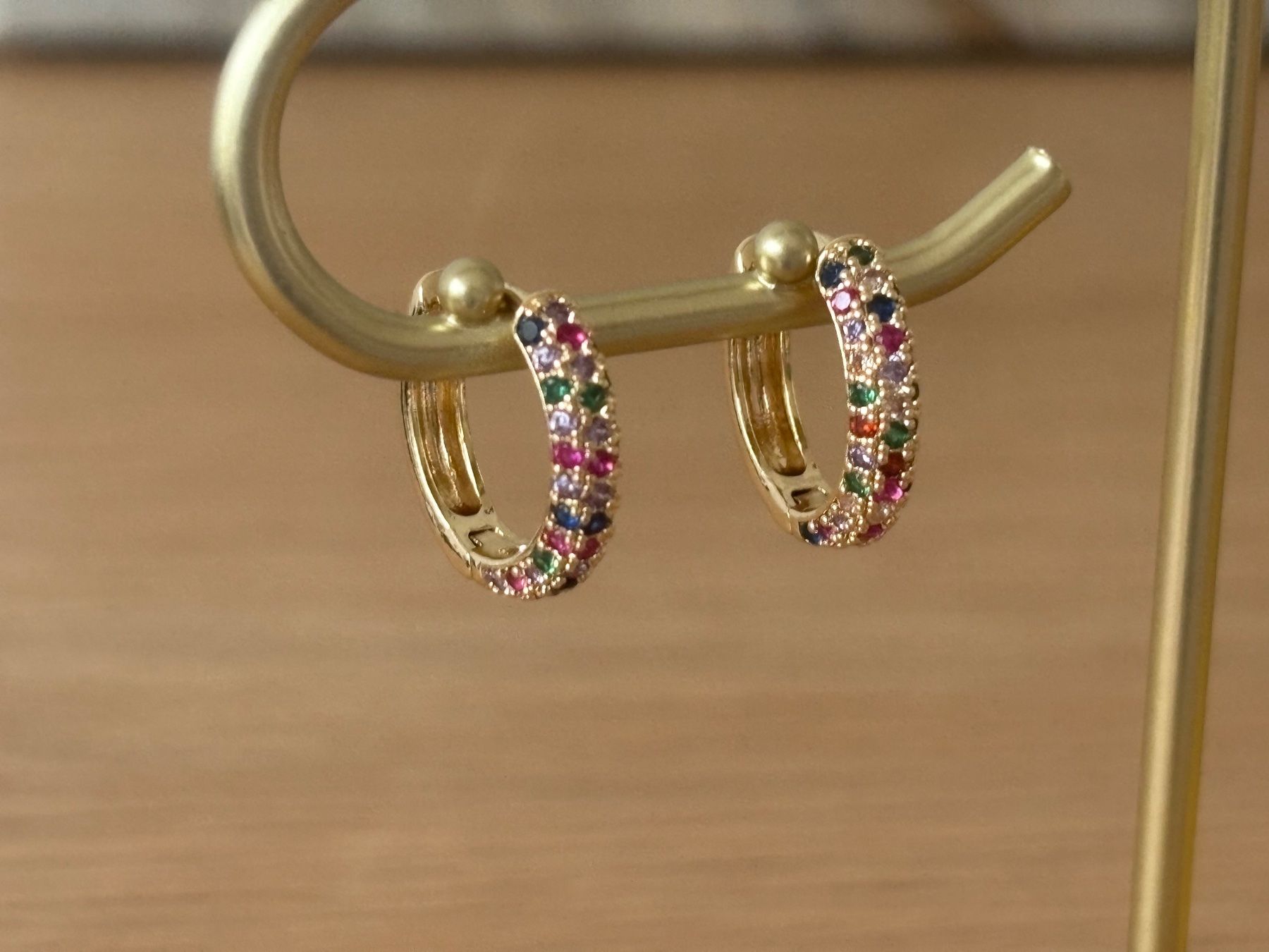 Orecchini pendenti & Orecchini a lobo: Luxus Elegante Ohrstecker Ohrschmuck Multicolore Farbe:Gold – Nuovo (secondo la descrizione) da Biel-Bienne venduto da Roserosse13 4