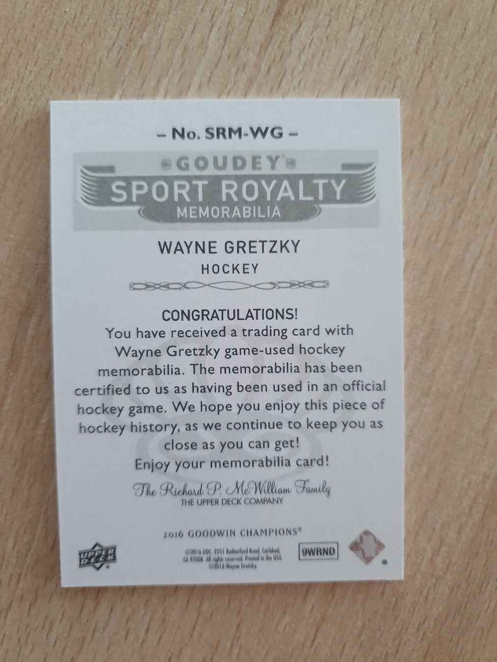 NHL Carte collezionabili: Wayne Gretzky Jersey Karte – Usato da Büren an der Aare venduto da Trash4 1