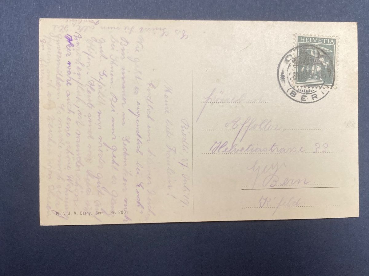 Cartoline postali: Diemtigen  - Wirtschaft Riedli - um 1900 – Usato da zürich venduto da papalapa 1