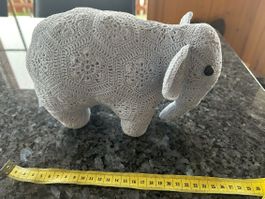 Häkeltier Elefant African Flower Technik -Handarbeit-