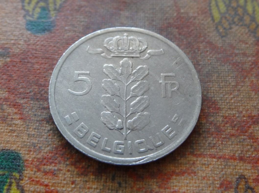 Tutti le monete: BELGIQUE  5  Francs  1973 – Usato da Romanel-sur-Lausanne venduto da Swift13 1