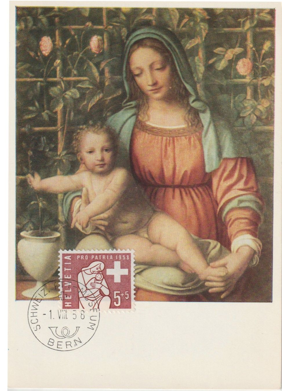 Tutti i francobolli: PP1958 - Carte maximum MK Berne 1.VIII.1958 - B86 – Usato da Bulle venduto da Claude1630