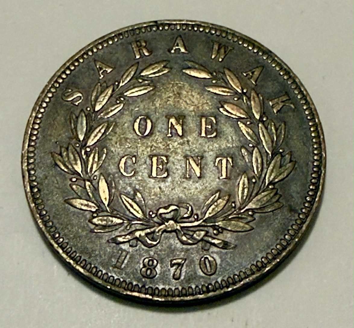 Tutti le monete: Sarawak 1 Cent 1870 Nice Grade – Usato da Zürich venduto da Tasmiyah 1