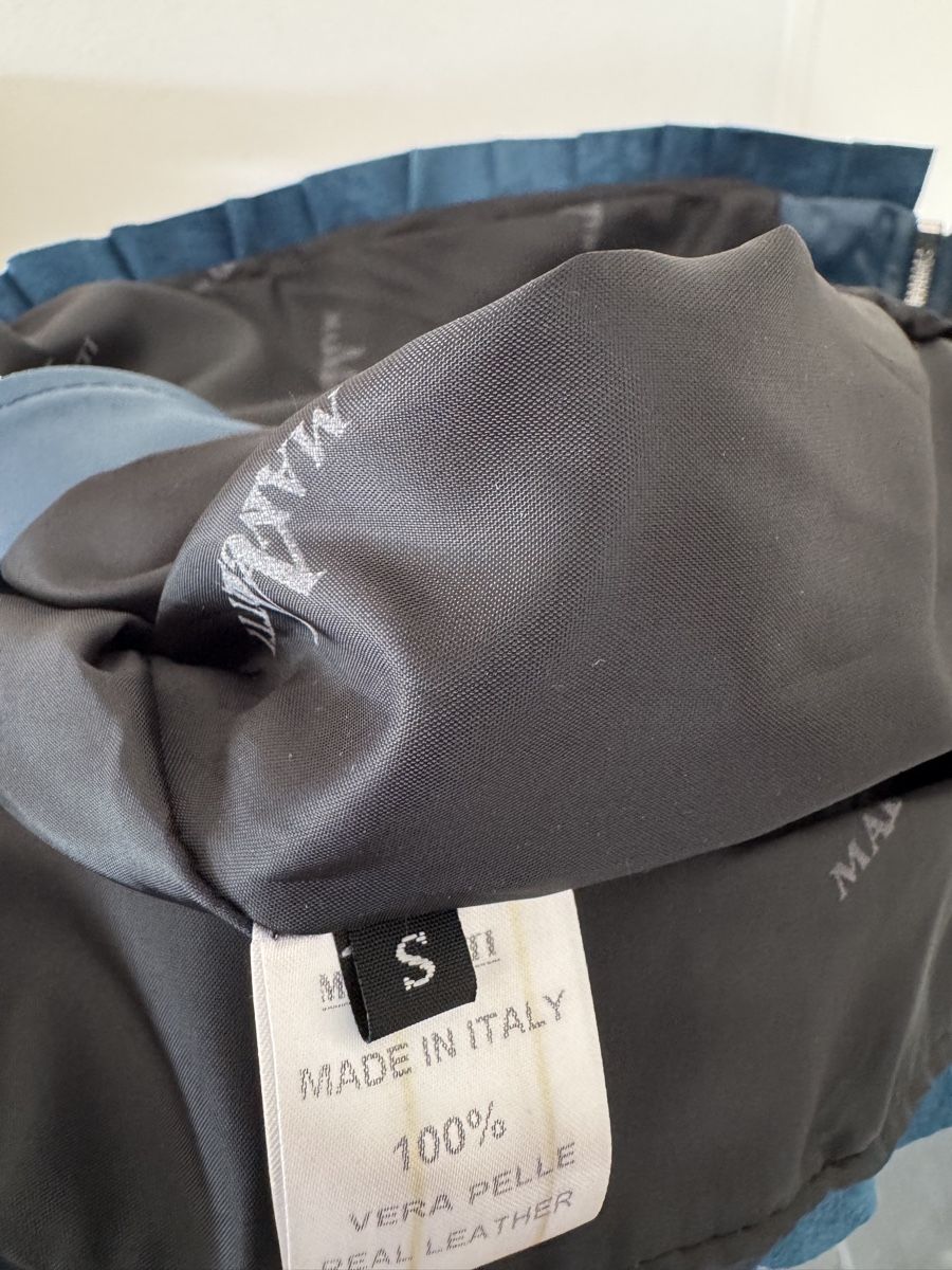 Giacche: Mangotti Lederjacke petrolblau XS – Usato da Oberglatt ZH venduto da jul_nhy7 5