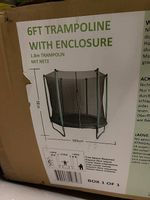 6FT Trampolin mit Sicherheitsnetz  fast wie neu
