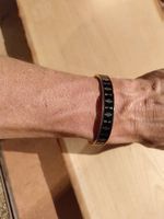 Bracciale rigido in acciaio placcato oro