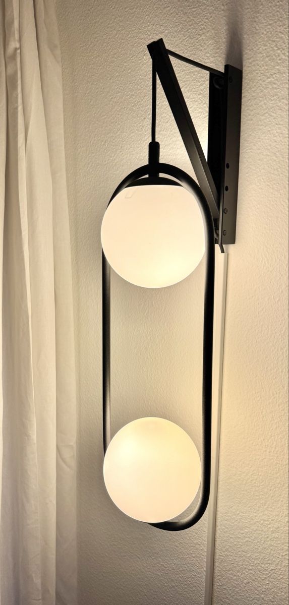 Lampade: Kugellampe mit Wandhalterung schwarz – Nuovo (secondo la descrizione) da Kloten venduto da D-Collector 1