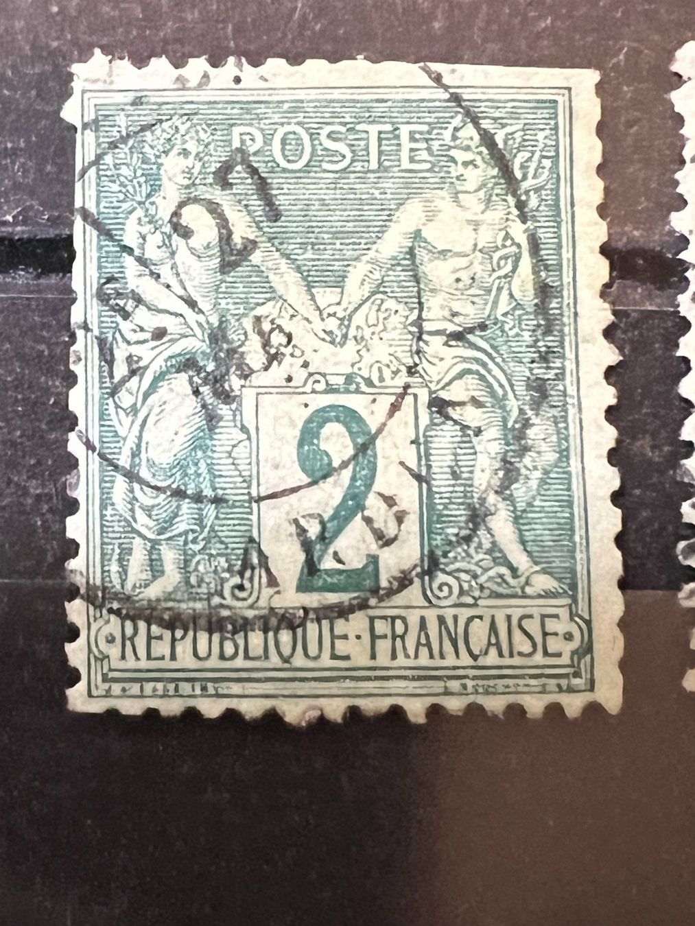 Tutti i francobolli: () 2 Sage Type II N sous U 1876 Oblitérés – Usato da Lausanne venduto da ffhoud 1