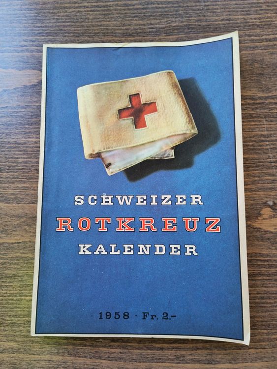 Schweizer Rotkreuz Kalender 1958  Kaufen auf Ricardo