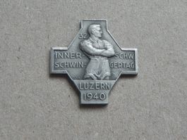 Abz. Brosche Innerschw. Schwingfest Luzern LU 1940 Schwingen