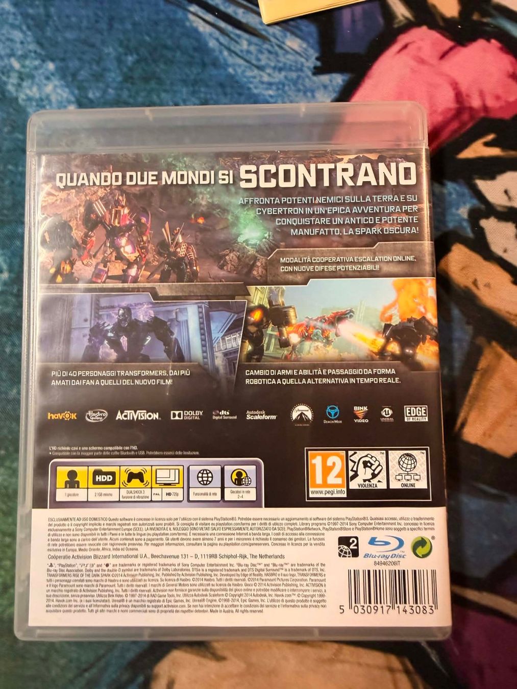 Sony Giochi: Transformers The Dark Spark Sony Playstation 3 – Usato da Giubiasco venduto da Ticinerd 1