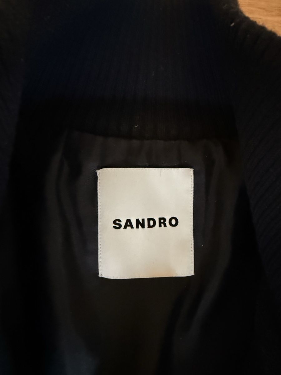 Sandro Giacche: Sandro navy blue wool zipped jacket – Nuovo (secondo la descrizione) da Zürich venduto da nic_zv8d 1