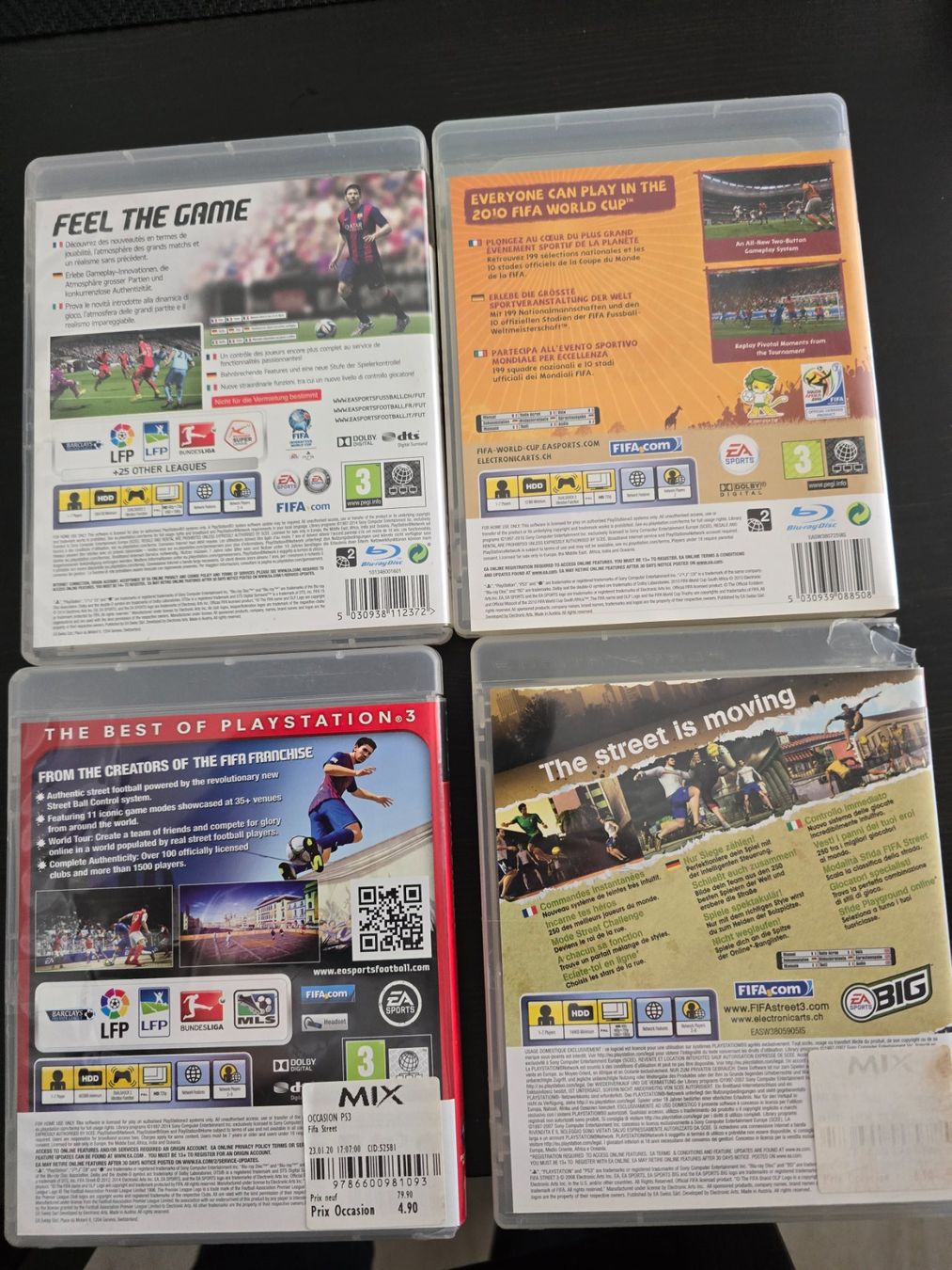Spiele: Lot de 4 jeux fifa pour ps3 – Gebraucht aus Tramelan von Nirdan 2