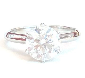 Anelli: 2.01ct. E/SI Zweikaräter Solitärring Diamantring, LP 32.900 – Nuovo e nell'imballaggio originale da Zürich venduto da juwelier-damken 7